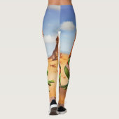 Familie Lizard Artwork Leggings (Rückseite)