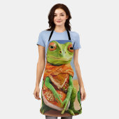 Familie Lizard Artwork Schürze (Getragen)