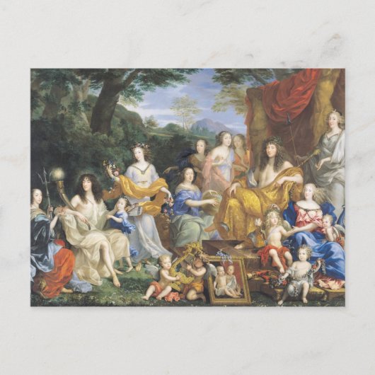 Familie Ludwig XIV 1670 2 Postkarte (Vorderseite)