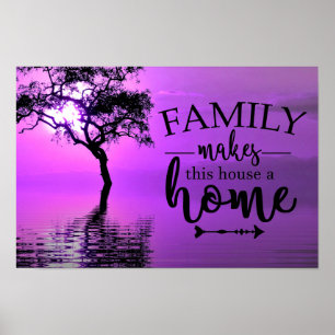 Familie macht dieses Haus zu einer Zuhause Poster