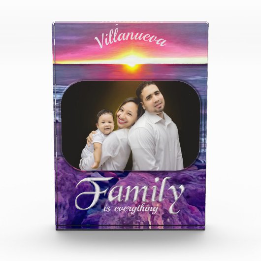 Familie Malecon Sunset 0911 Fotoblock (Vorderseite)