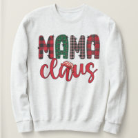 Familie Mama Claus passt Weihnachtsanfang
