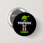 Familie Mamaw Elf Weihnachten Matching Pajama Pj Button (Vorne & Hinten)