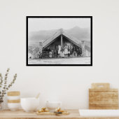 Familie Maori Neuseeland 1917 Poster (Küche)