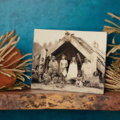 Familie Maori, Neuseeland, c.1880s (Albumen-Druck) Fotoplatte (Seite)
