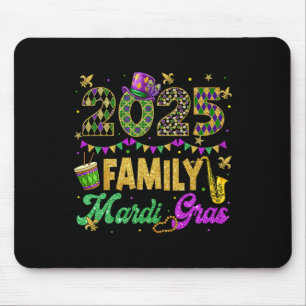 Familie Mardi Gras 2025 Fett Dienstag Familie Matc Mousepad