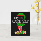 Familie Matching Frauen Mädchen The Wise Elf Weihn Karte (Gelbe Blume)