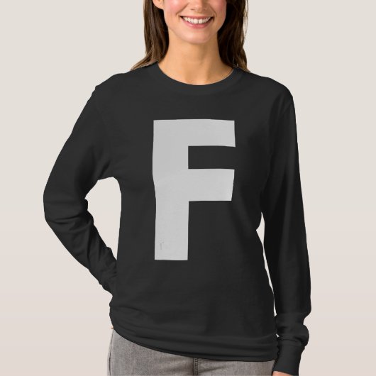Familie Matching Halloween Karneval Letter F Capit T-Shirt (Vorderseite)