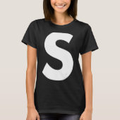 Familie Matching Halloween Karneval Letter S Capit T-Shirt (Vorderseite)