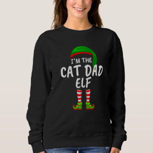 Familie Matching Ich bin der Katze Vater Elf Weihn Sweatshirt