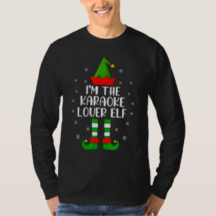 Familie Matching Ich bin die Karaoke Elf Weihnacht T-Shirt