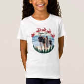 Familie Matching Personalisiert Foto Sleighed It T-Shirt (Vorderseite)