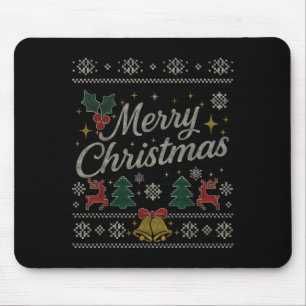 Familie Matching Ugly Sweater Pjs Frohe Weihnachte Mousepad