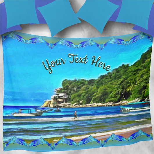 Familie Mismaloya Fischerboote 0346 Fleecedecke