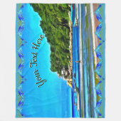 Familie Mismaloya Fischerboote 0346 Fleecedecke (Vorderseite)