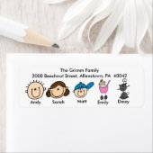 Familie mit Cat-Adressbezeichnungen (Insitu)