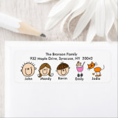 Familie mit Cat-Adressbezeichnungen (Insitu)