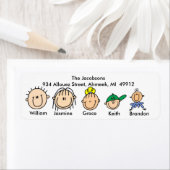 Familie mit drei Kinderadressen (Insitu)