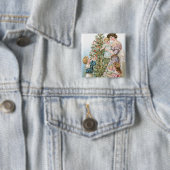 Familie mit Weihnachtsbaum Button (Beispiel)