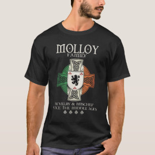 Familie Molloy Arm Irland Irish Celtic Cross T-Shirt