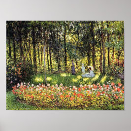 Familie Monet im Kunstgarten Print Poster