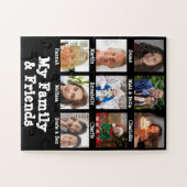 Familie, Name und Foto Black Dementia Memory Puzzle (Horizontal)