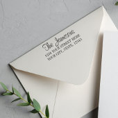 Familie oder Beruflich Elegante Rücksendeadresse Permastempel