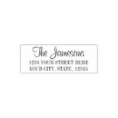 Familie oder Beruflich Elegante Rücksendeadresse Permastempel (Design)