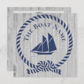 Familie oder Bootsname Navy Anchor Rope Nautic (Vorne/Hinten)