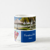 Familie oder Paar Urlaub 5 Foto Keepake, Blau Kaffeetasse (Mittel)