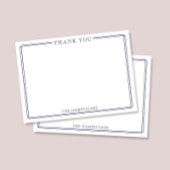 Familie oder Paare Elegant Dark Blue Vielen Dank Mitteilungskarte