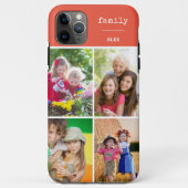 Familie Orange 4 FotoCollage Custom Case-Mate iPhone Hülle (Rückseite)