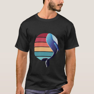 Familie Orca Vintag Retro Art, Killer Whalfamilie T-Shirt