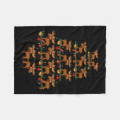 Familie Pajama Sets Weihnachten Matching Elche Xma Fleecedecke (Vorderseite (Horizontal))