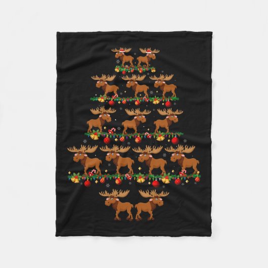 Familie Pajama Sets Weihnachten Matching Elche Xma Fleecedecke (Vorderseite)