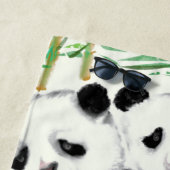 Familie Panda Beach Handtuch (Beispiel)