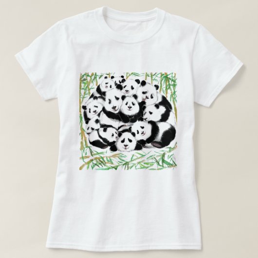 Familie Pandas T - Shirt Funny (Design vorne)