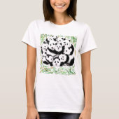 Familie Pandas T - Shirt Funny (Vorderseite)
