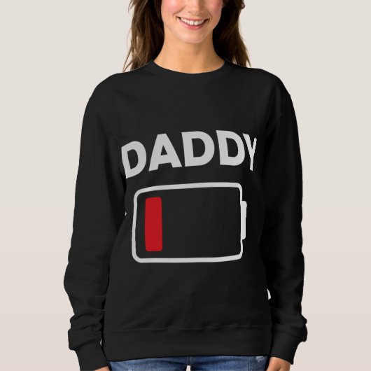 Familie passt Weihnachtsbatterie Funny Daddy Xmas Sweatshirt (Vorderseite)
