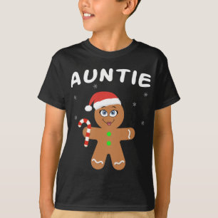 Familie passt WeihnachtsOutfits Lebkuchen Tante T-Shirt