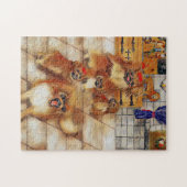Familie Pekingese Puzzle (Horizontal)