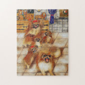 Familie Pekingese Puzzle (Vertikal)