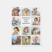 Familie Personalisiert 11 FotoCollage Einfach Mode Fleecedecke (Vorderseite)