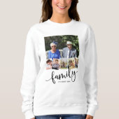Familie, Personalisiert 6-Foto-Collage Sweatshirt (Vorderseite)