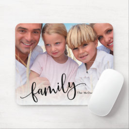 Familie, Personalisiertes benutzerdefiniertes Foto Mousepad