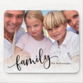 Familie, Personalisiertes benutzerdefiniertes Foto Mousepad (Vorne)