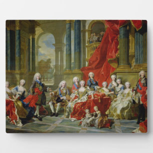Familie Philip V, 1743 (Öl auf Leinwand) Fotoplatte