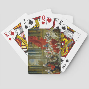 Familie Philip V, 1743 (Öl auf Leinwand) Spielkarten