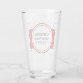 Familie Picnic Red Polka Dots Glas (Rückseite)