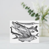 Familie Pike - Fisch Postkarte (Stehend Vorderseite)